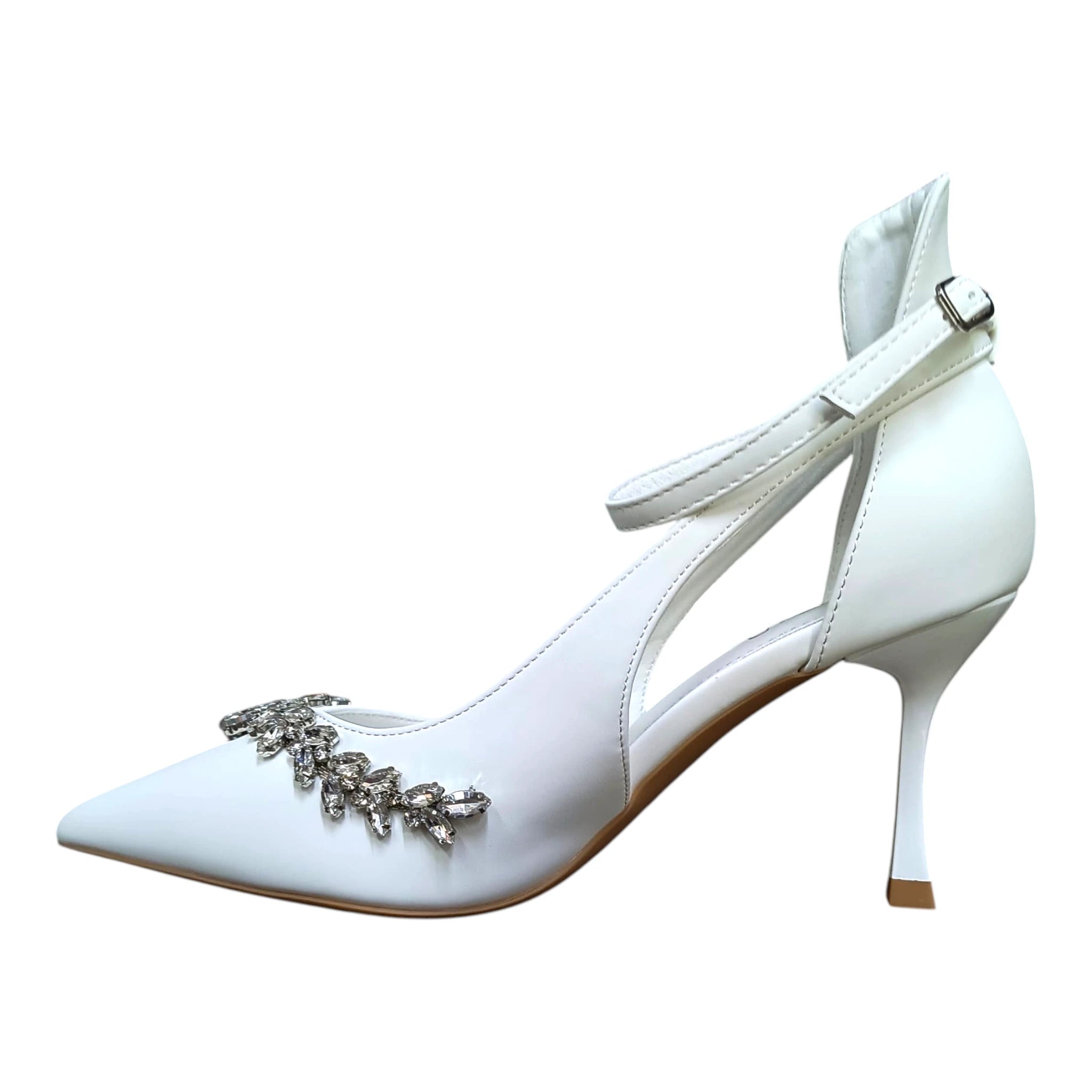 Pantofi eleganti 526 alb