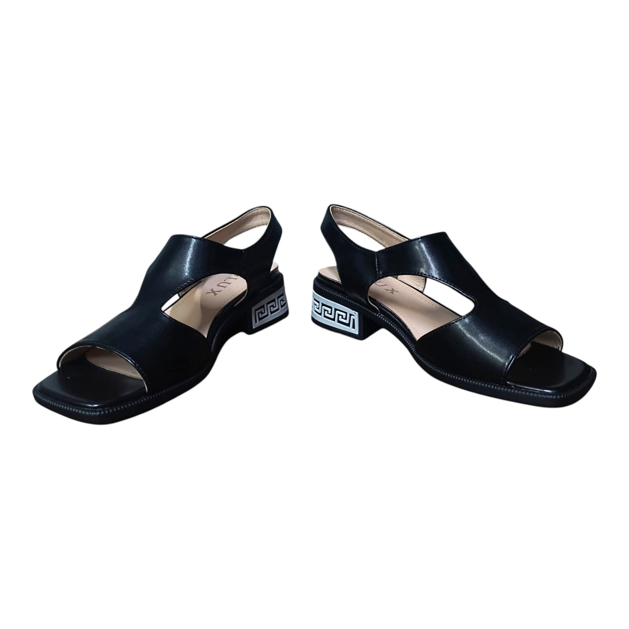 Sandale negre decupate YZ-03