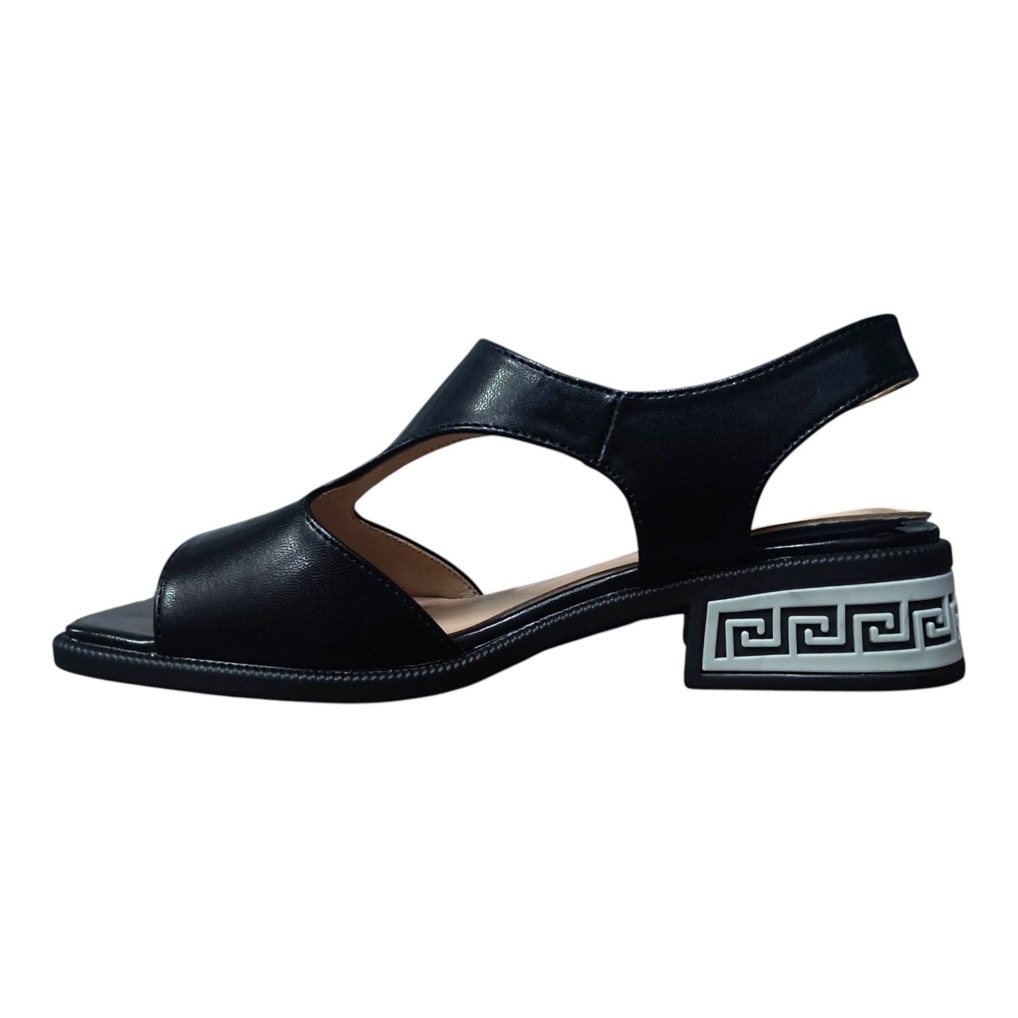 Sandale negre decupate YZ-03
