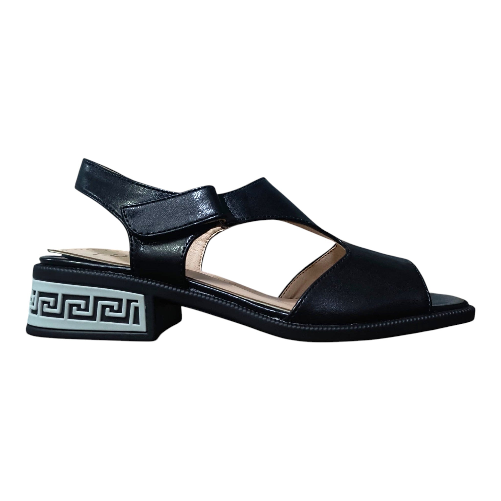 Sandale negre decupate YZ-03