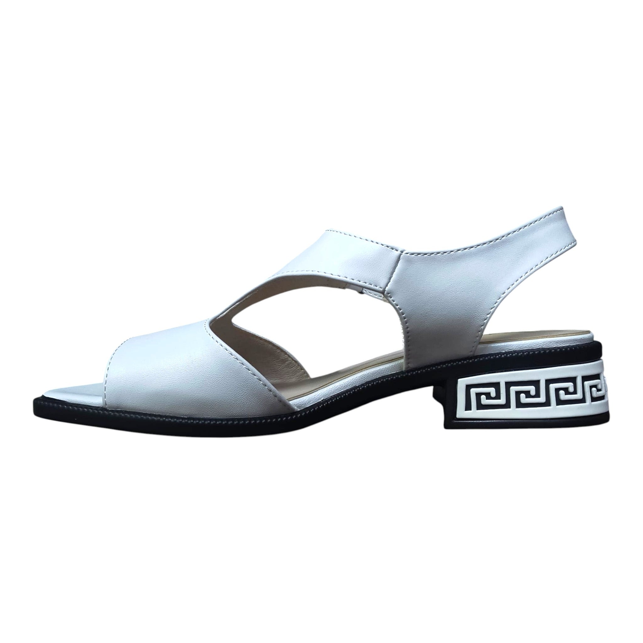 Sandale albe decupate YZ-03
