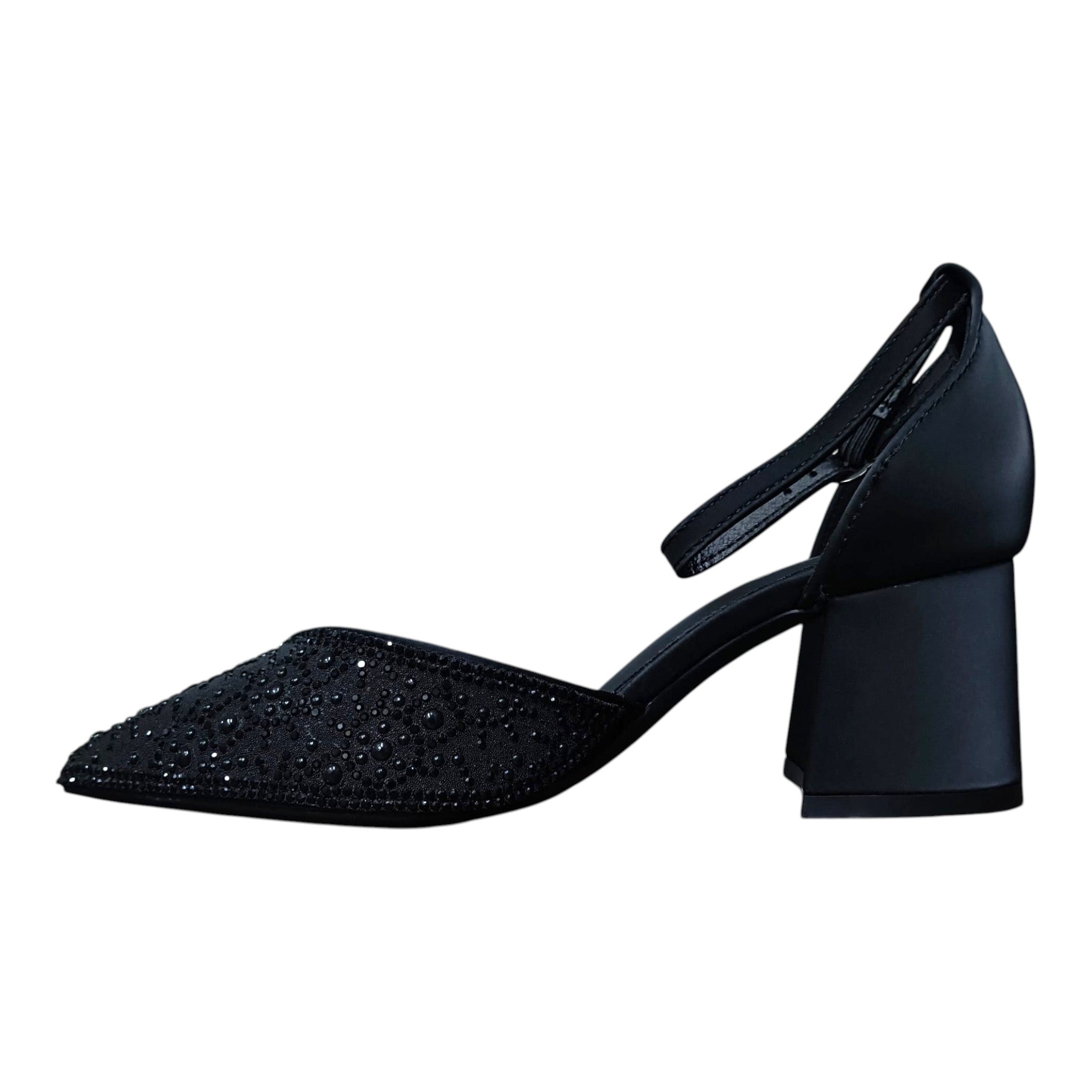 Pantofi eleganți cu toc gros 536