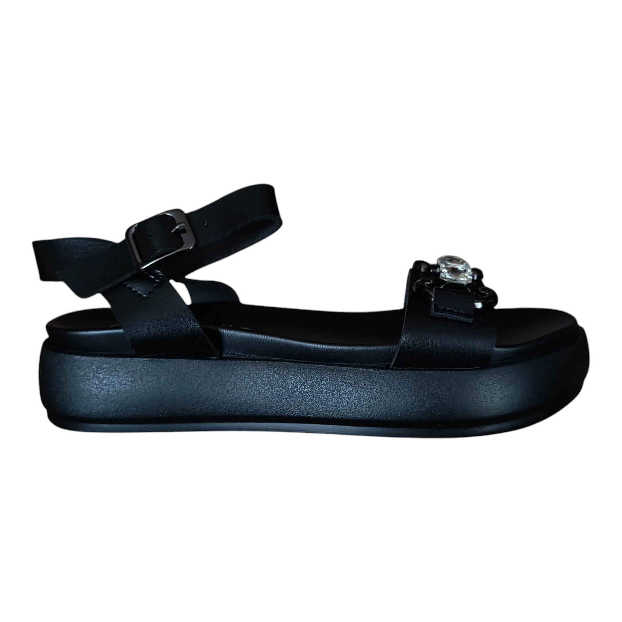 Sandale damă cu pietre decorative 888-28 negru