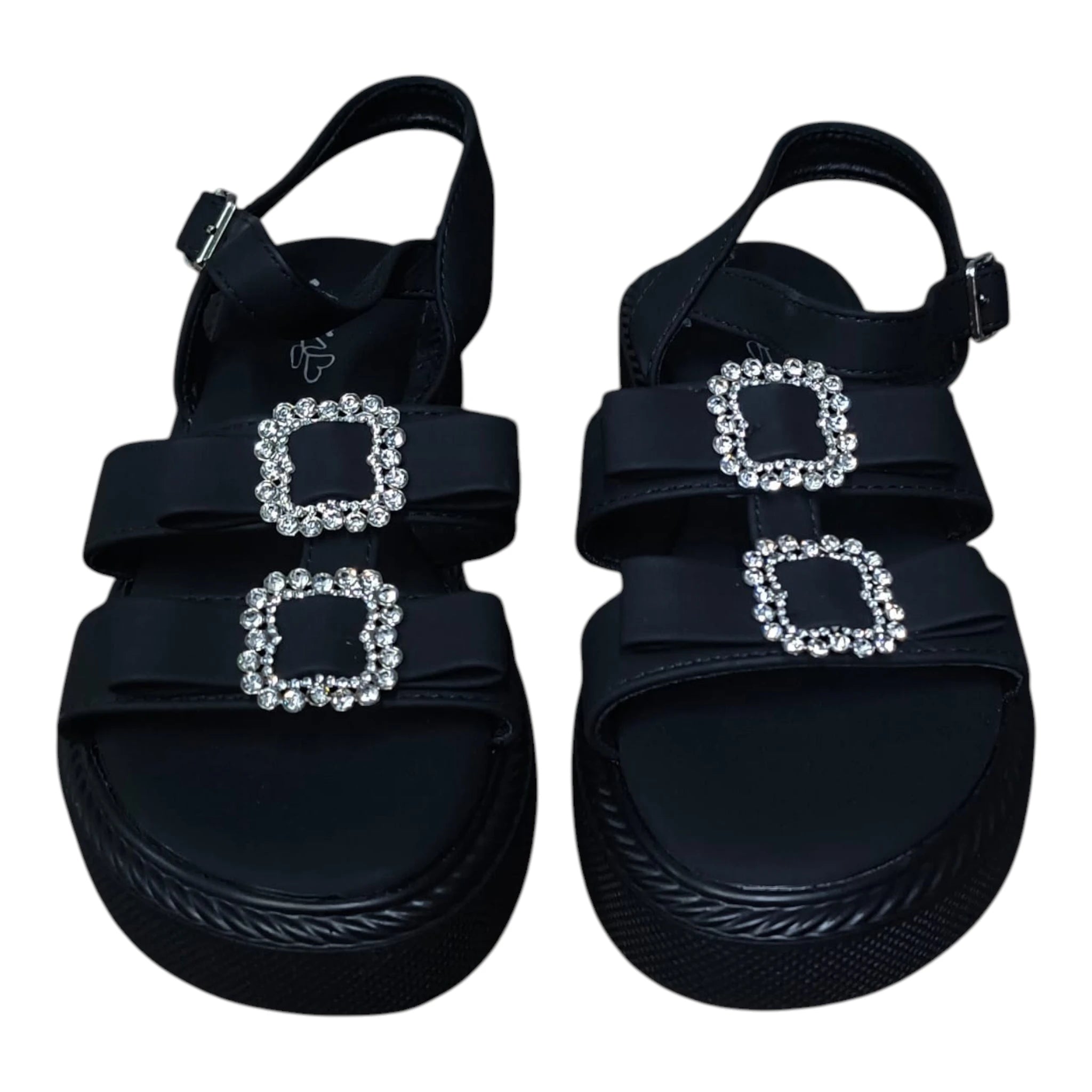 Sandale negre damă 580