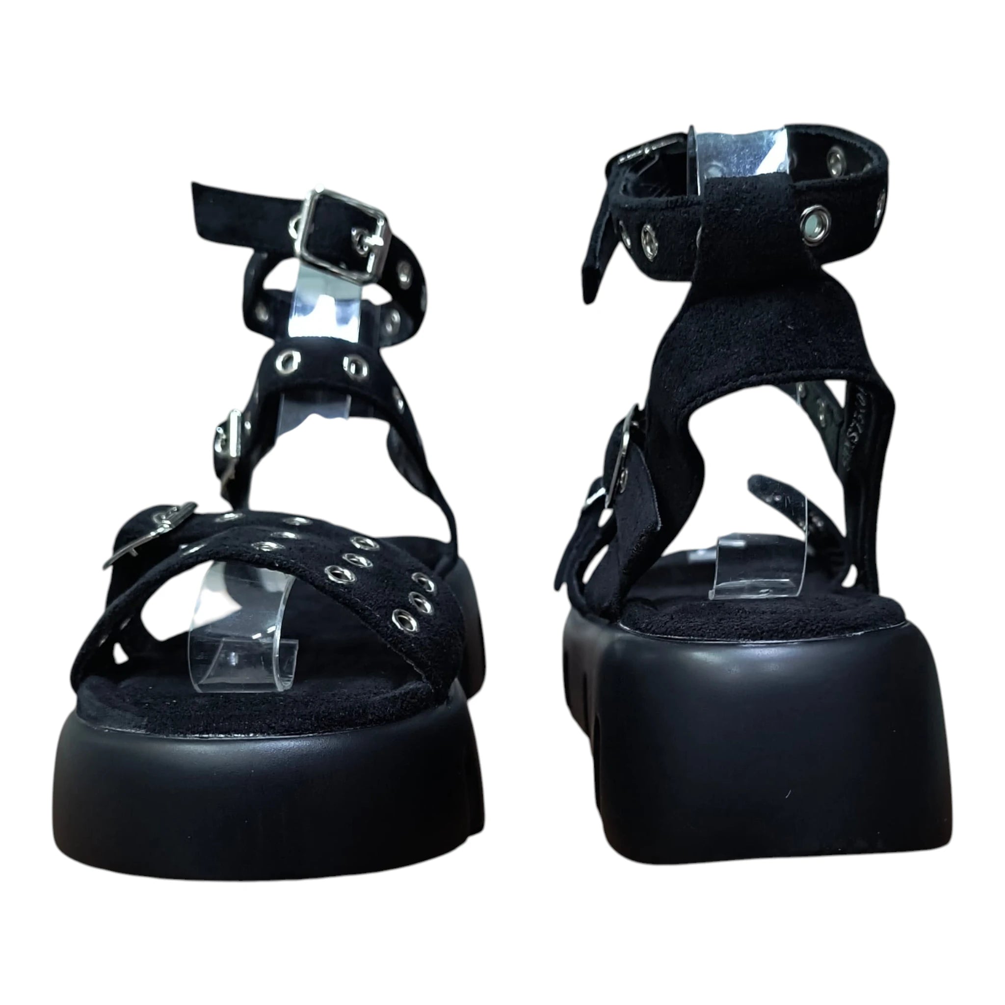 Sandale damă 575 negru cu barete