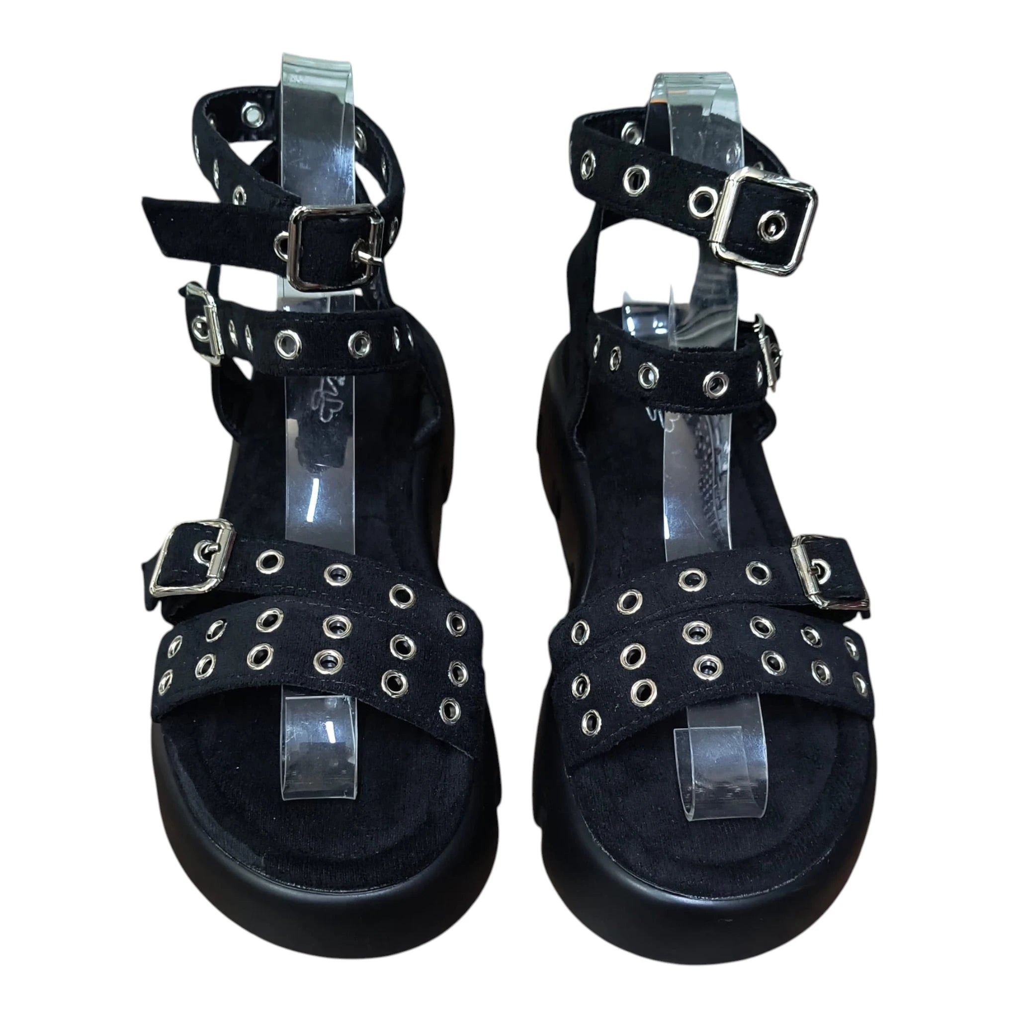Sandale damă 575 negru cu barete