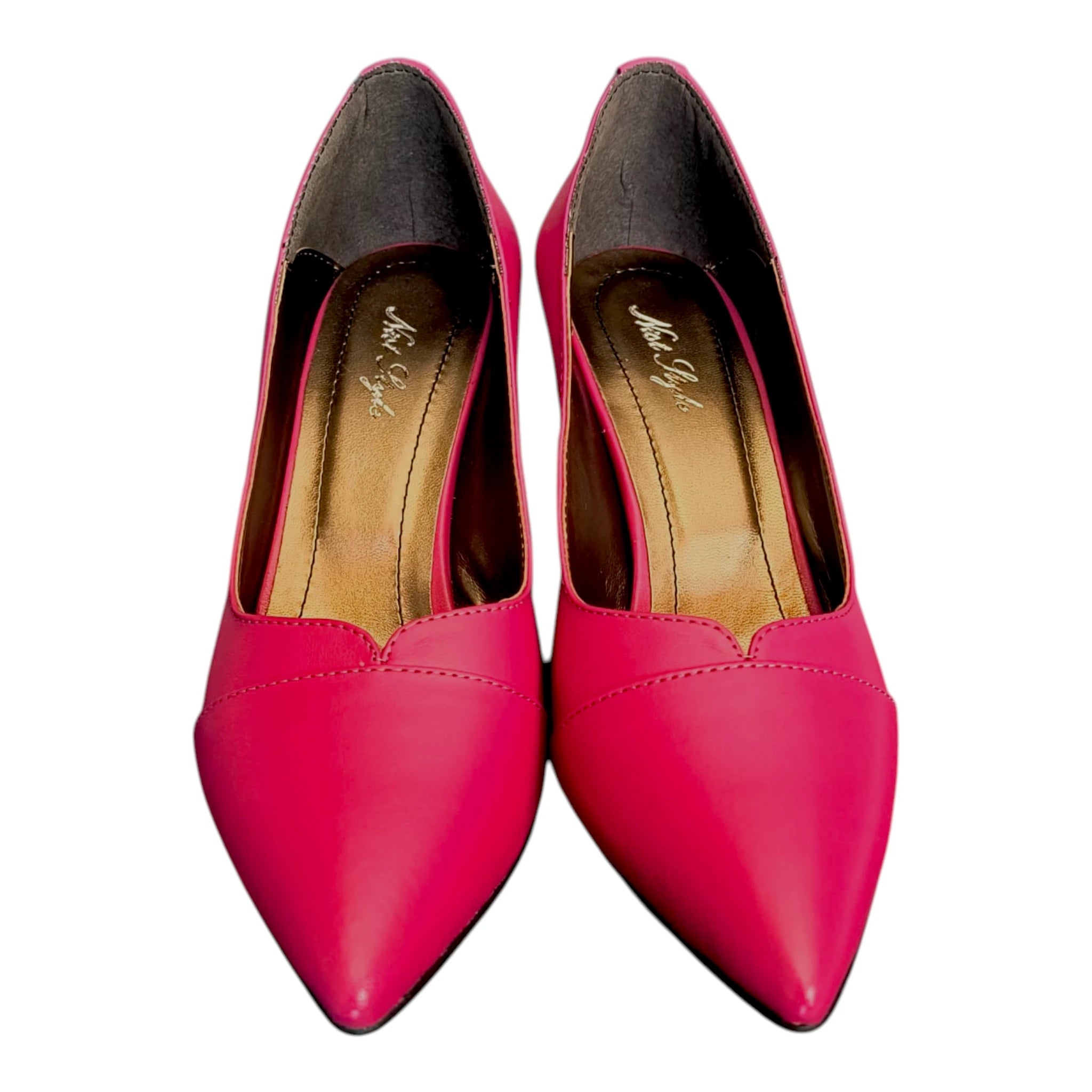 Pantofi cu toc 675 roz închis
