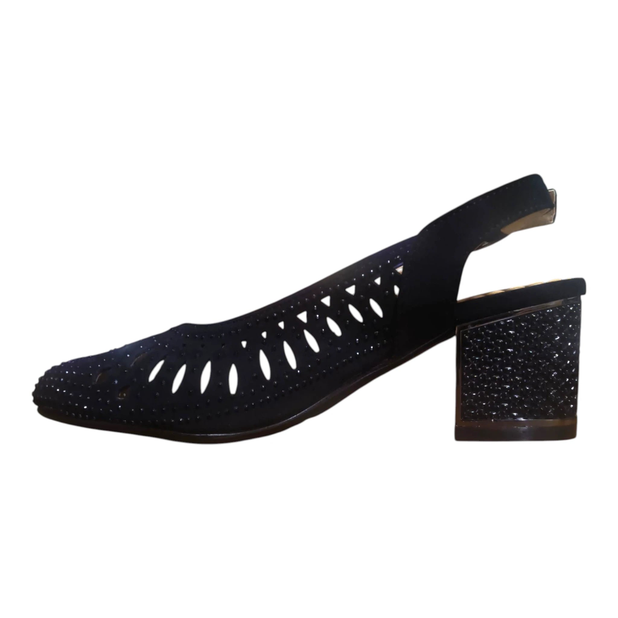 Pantofi dama eleganti negri cu bareta PL-299