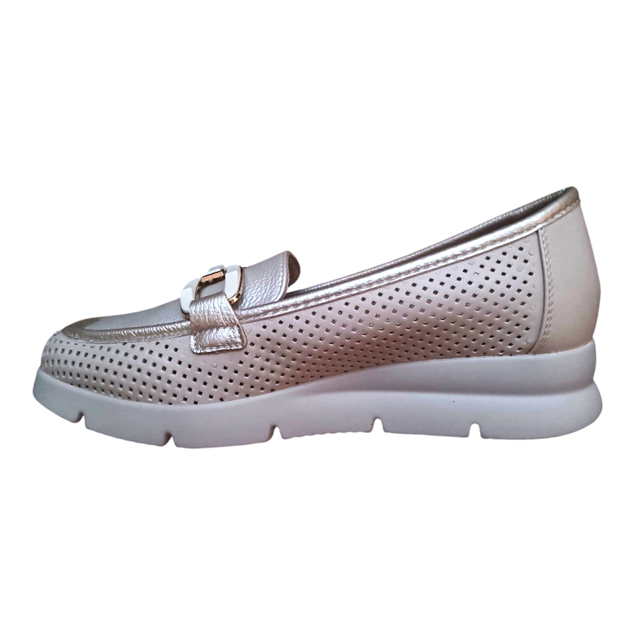 Loafers damă YCC-166 perforați bej