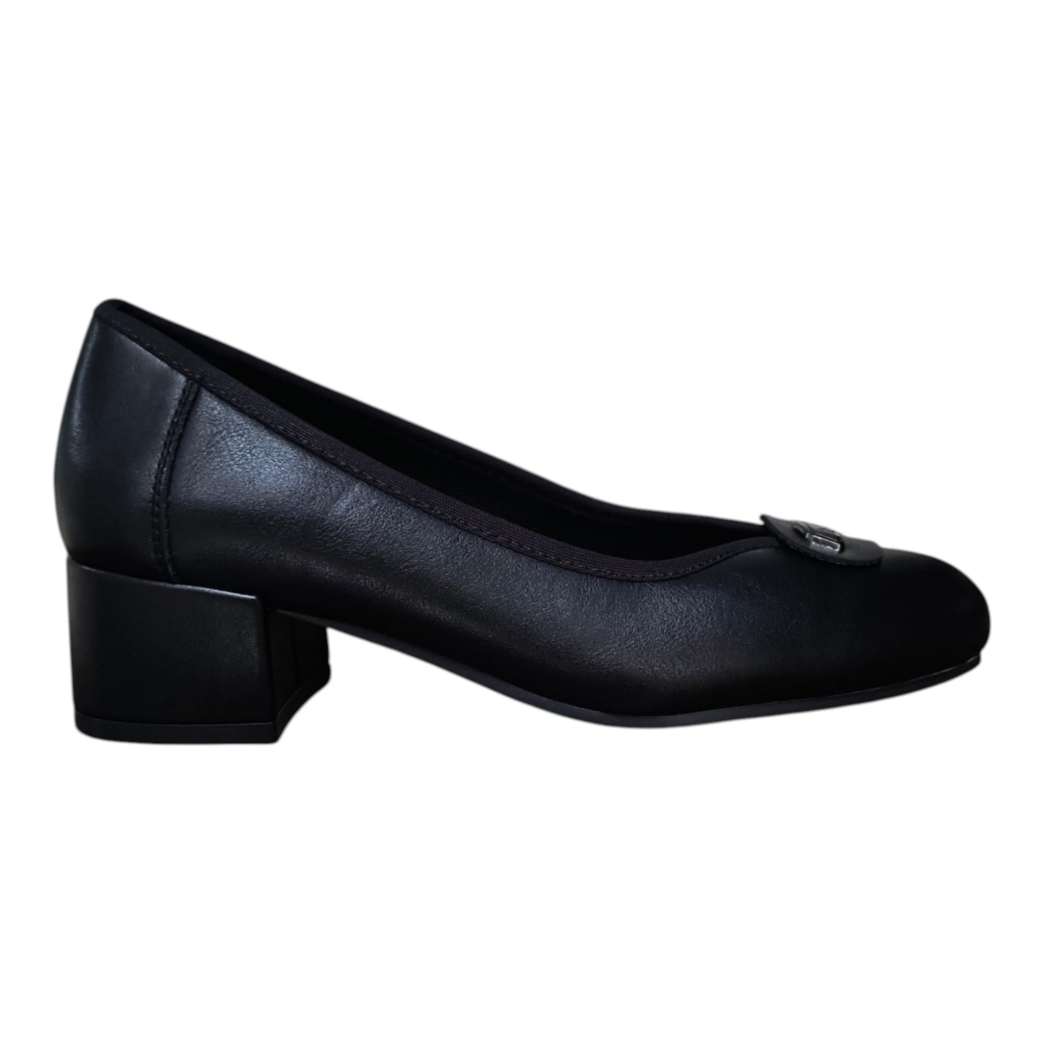 Pantofi damă negri 179 cu toc gros