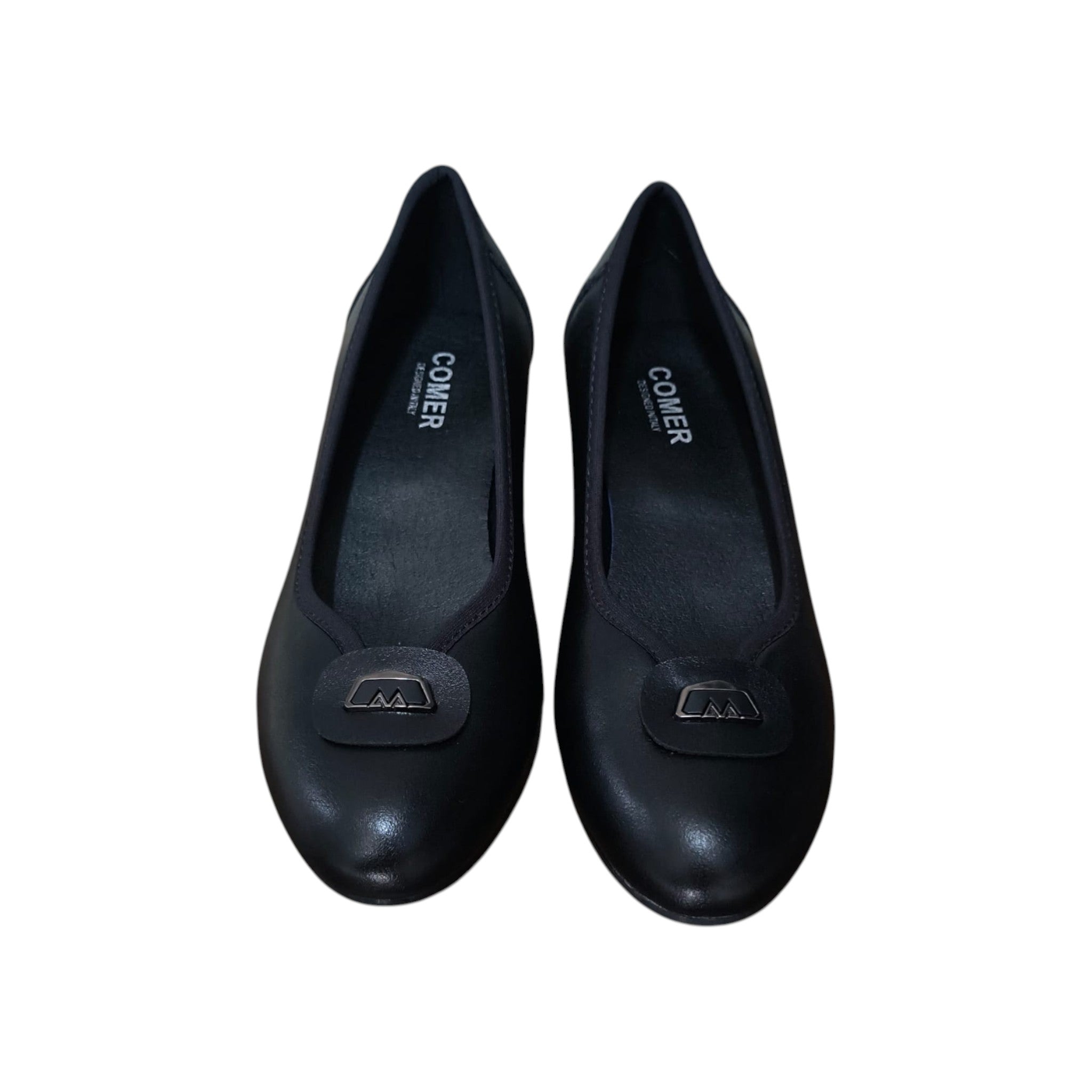 Pantofi damă negri 179 cu toc gros