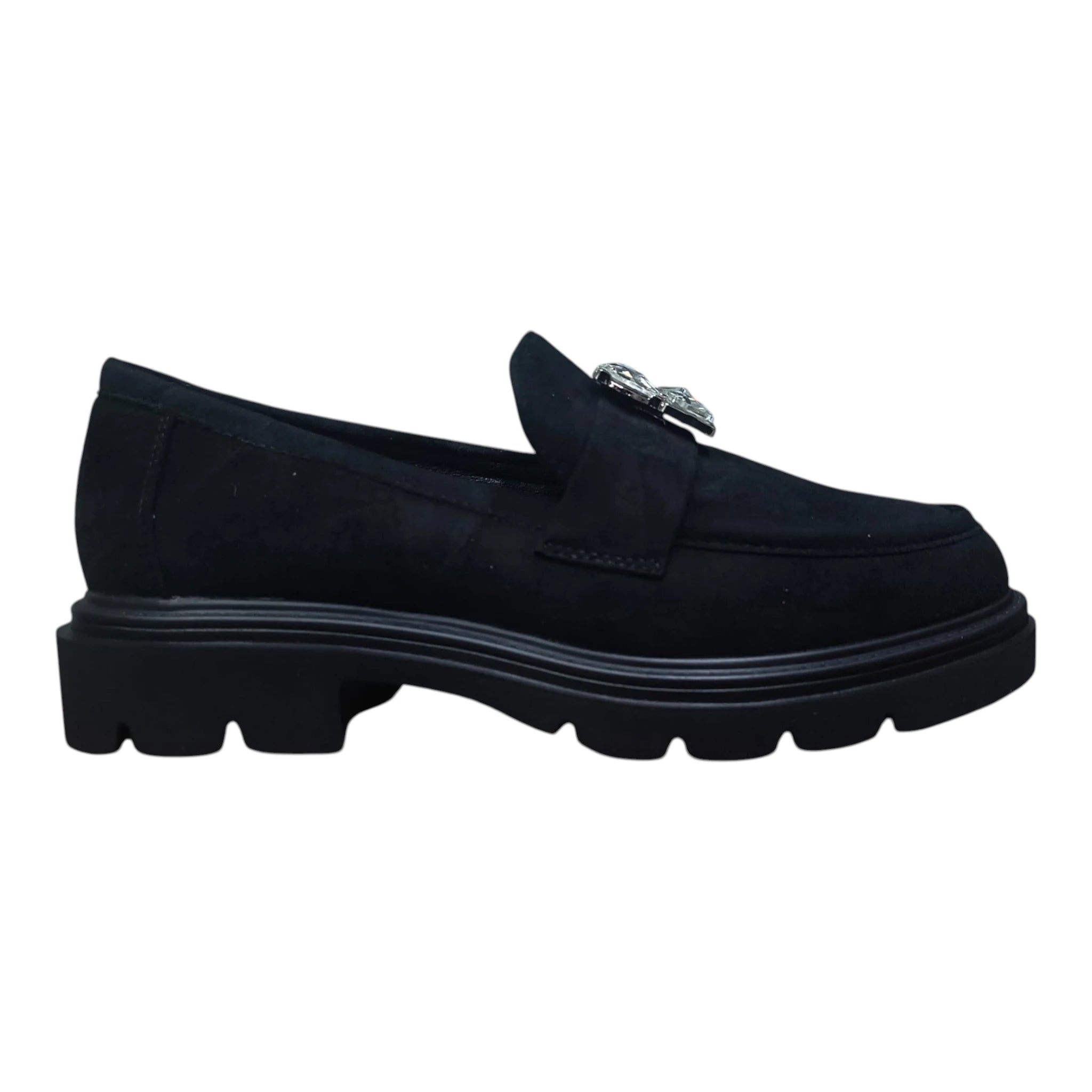 Pantofi damă tip loafer 18A negri