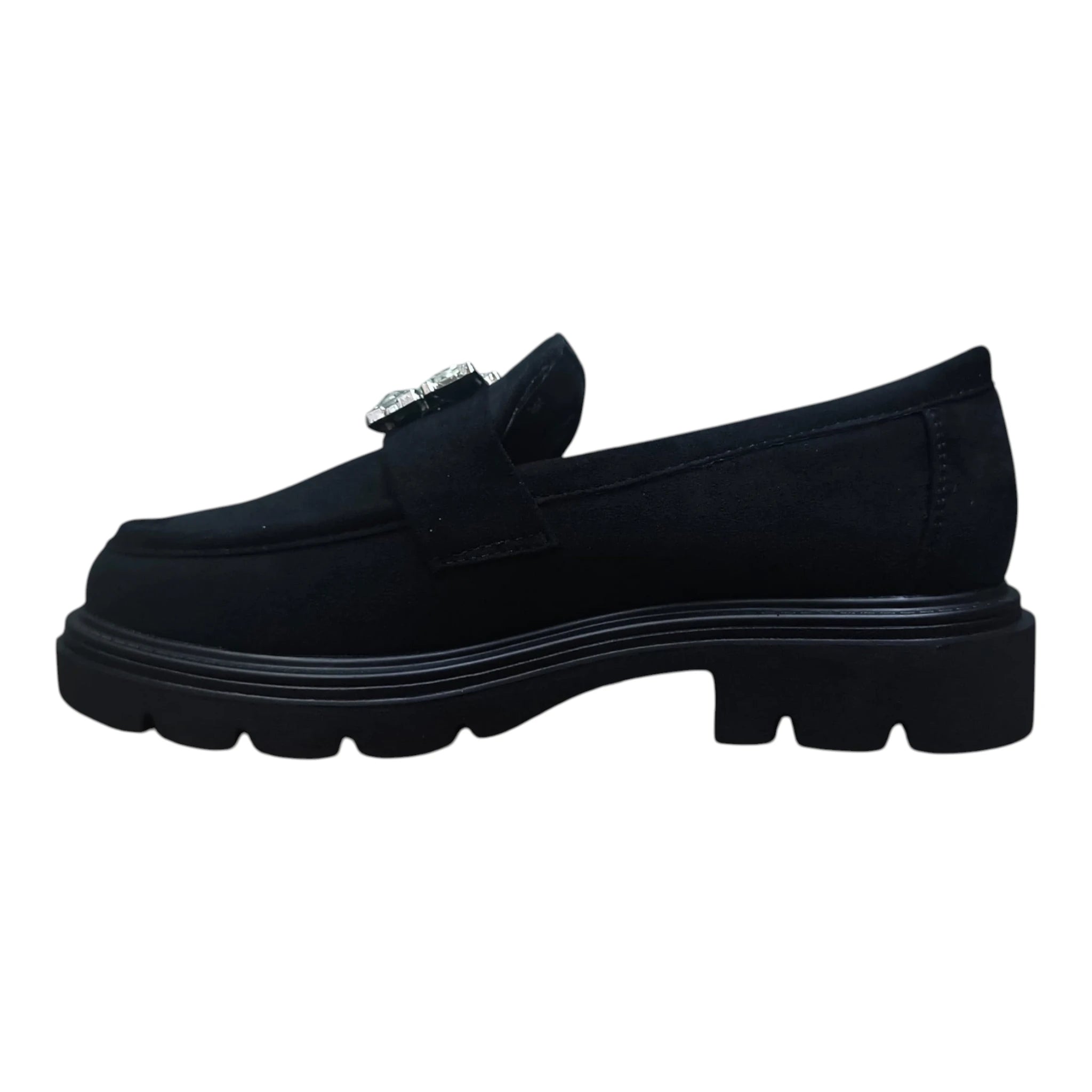 Pantofi damă tip loafer 18A negri