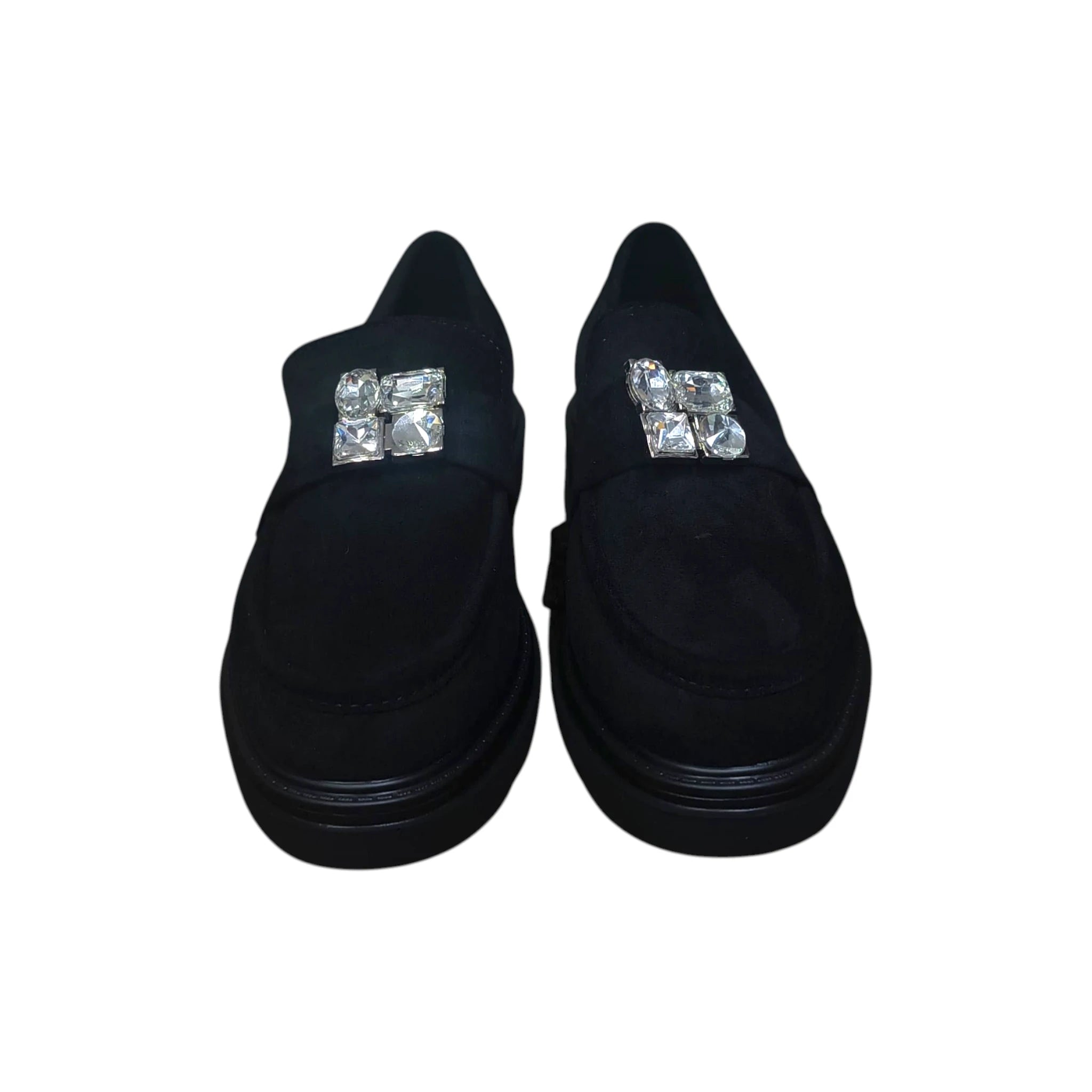 Pantofi damă tip loafer 18A negri