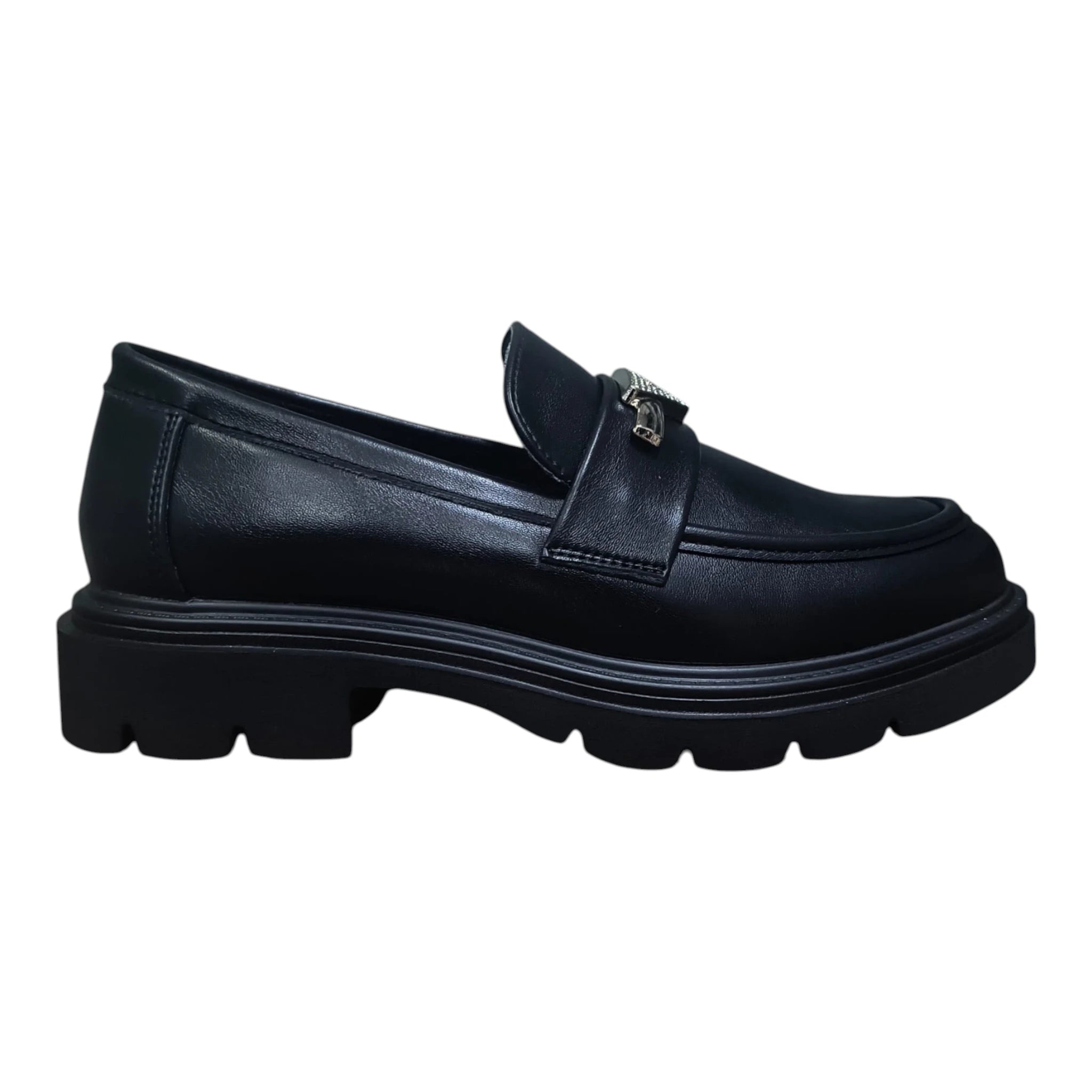 Pantofi damă tip loafer A21 negri