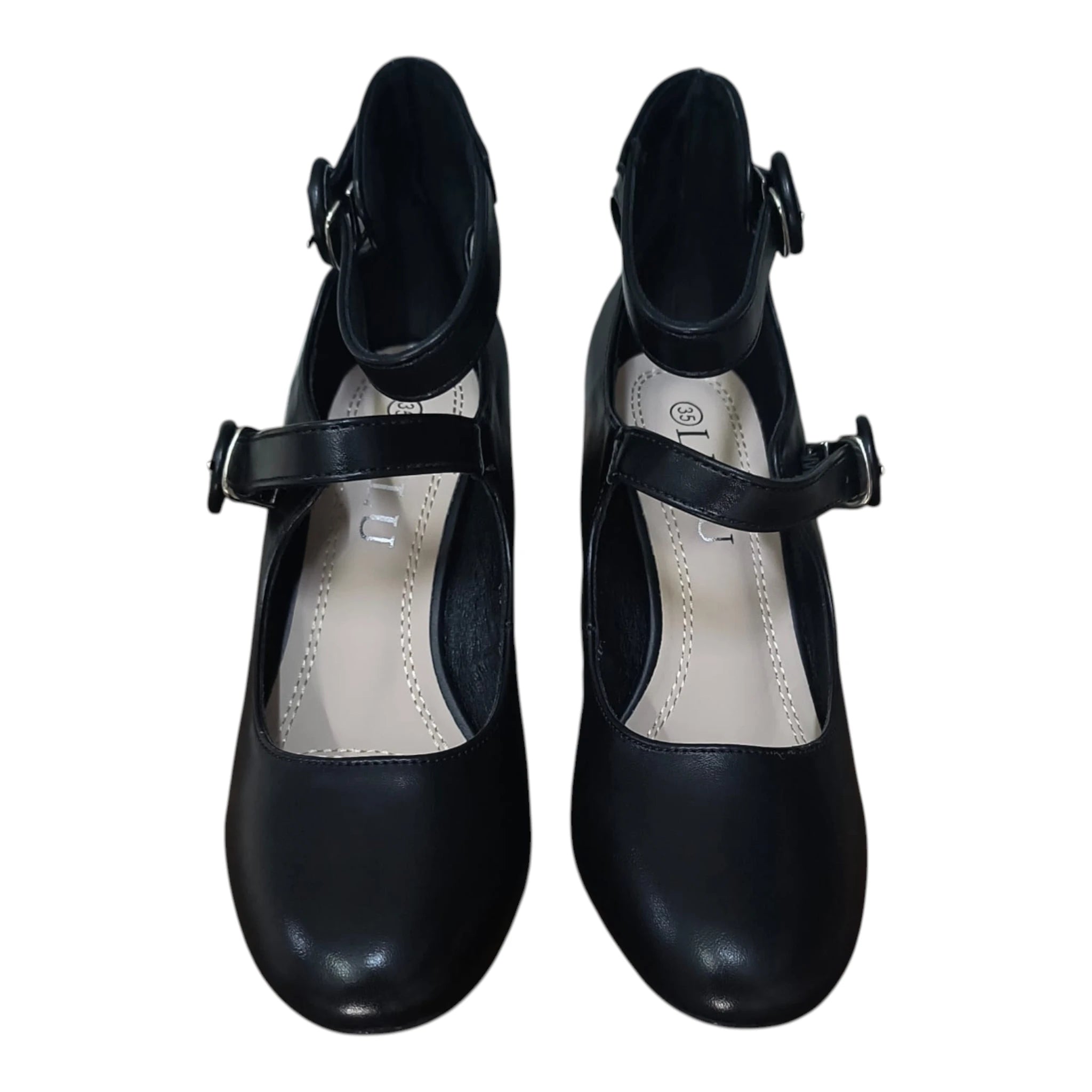 Pantofi damă eleganți 17 negru cu barete