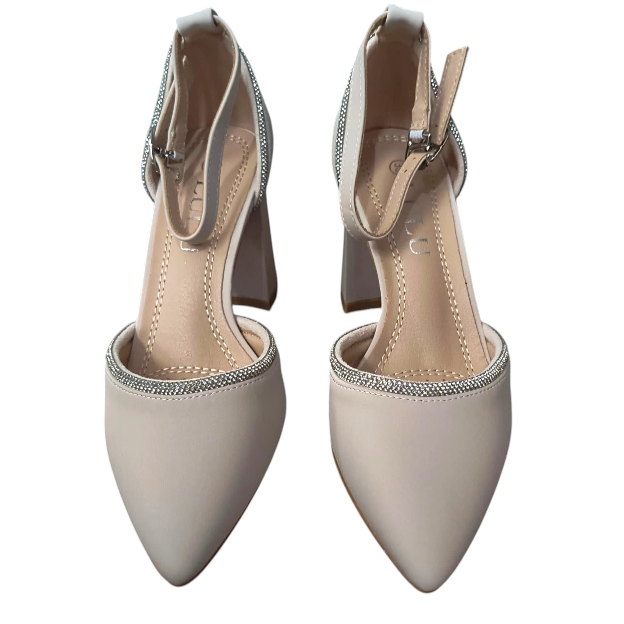 Pantofi damă eleganți 50 cu toc gros