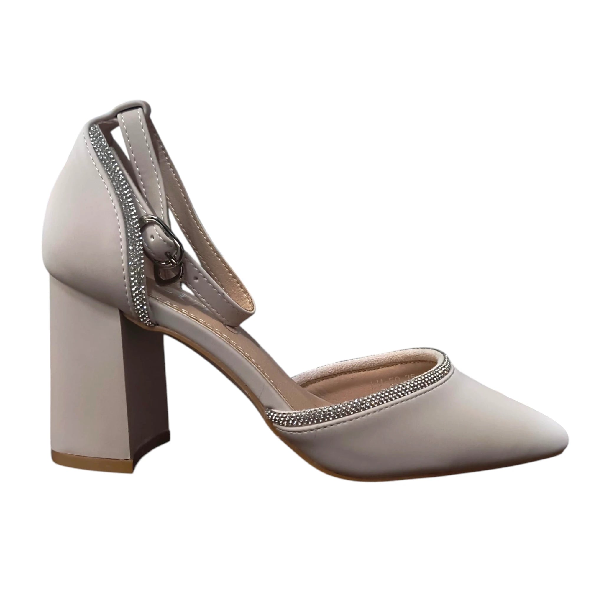 Pantofi damă eleganți 50 cu toc gros