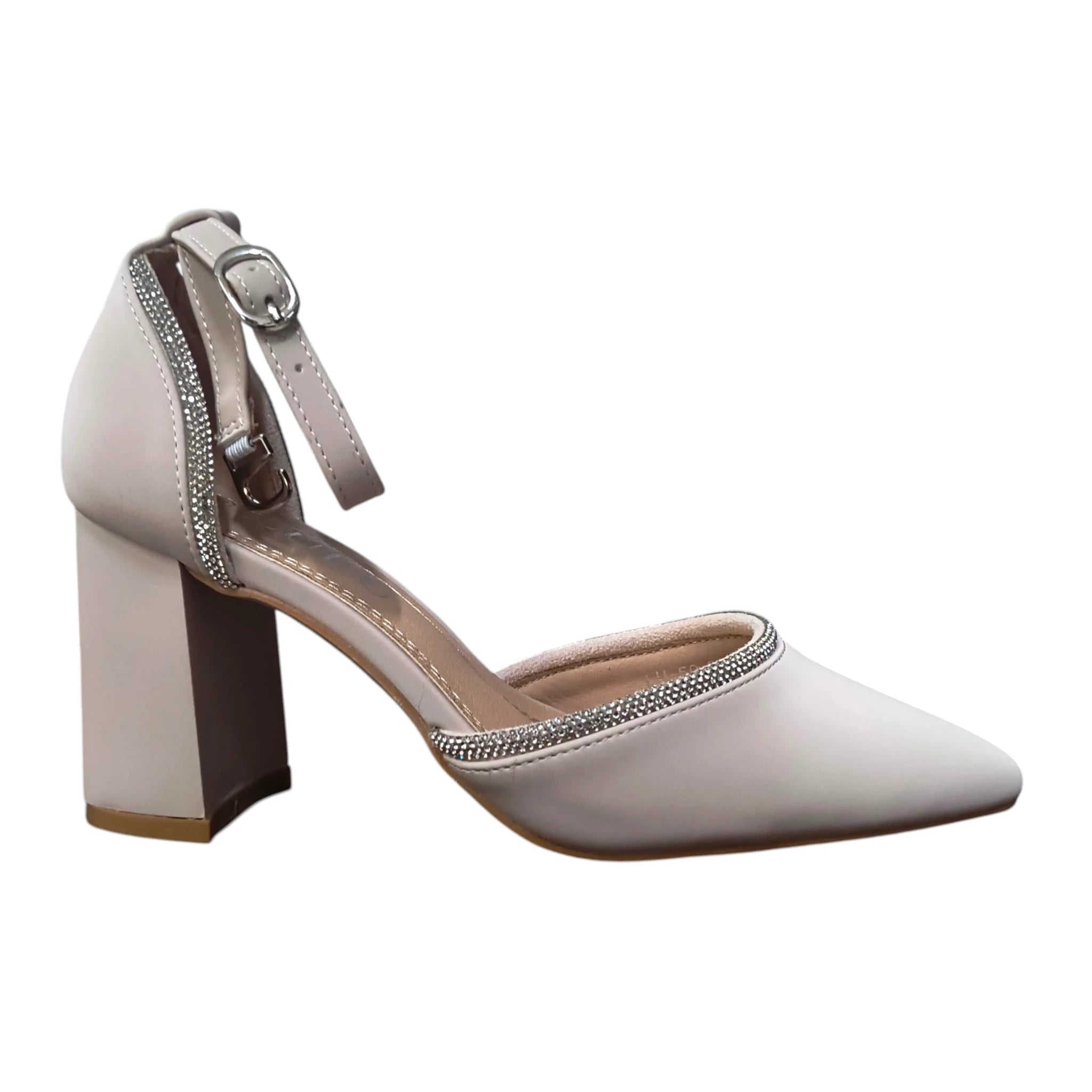 Pantofi damă eleganți 50 cu toc gros