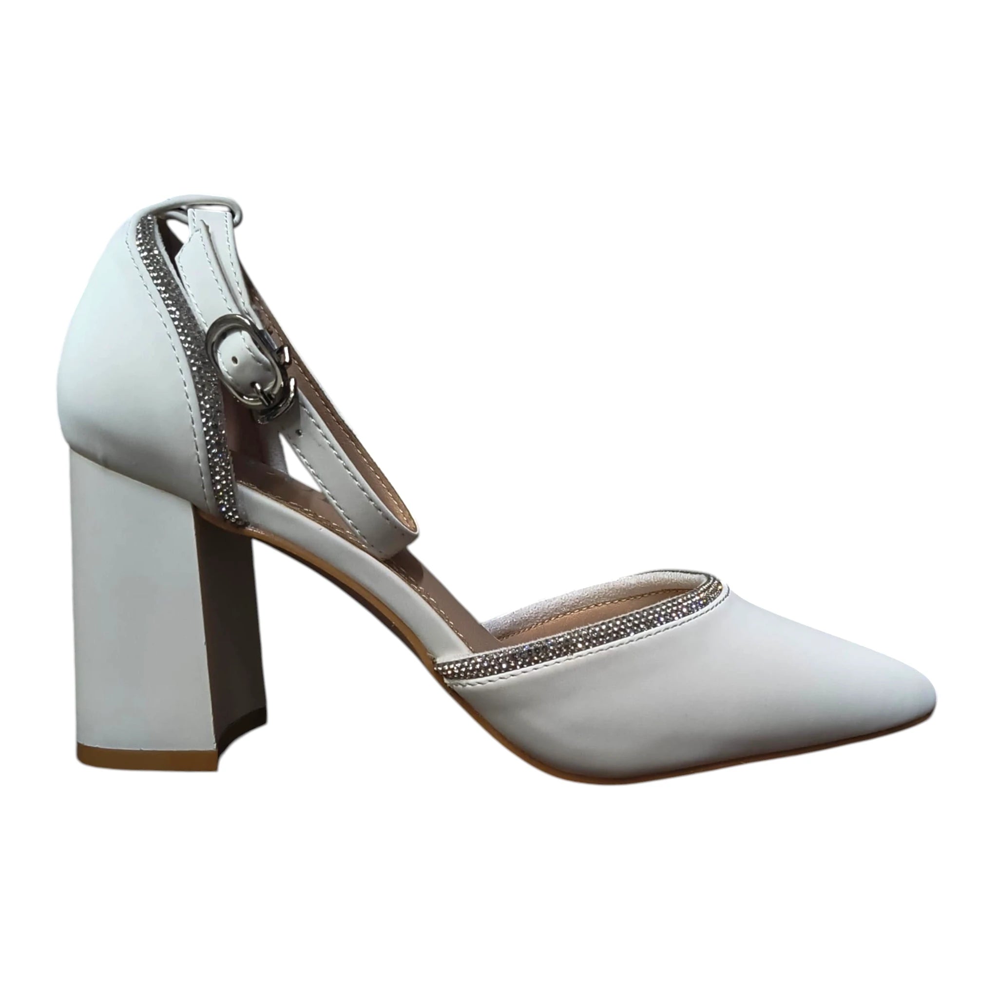 Pantofi damă eleganți 50 albi