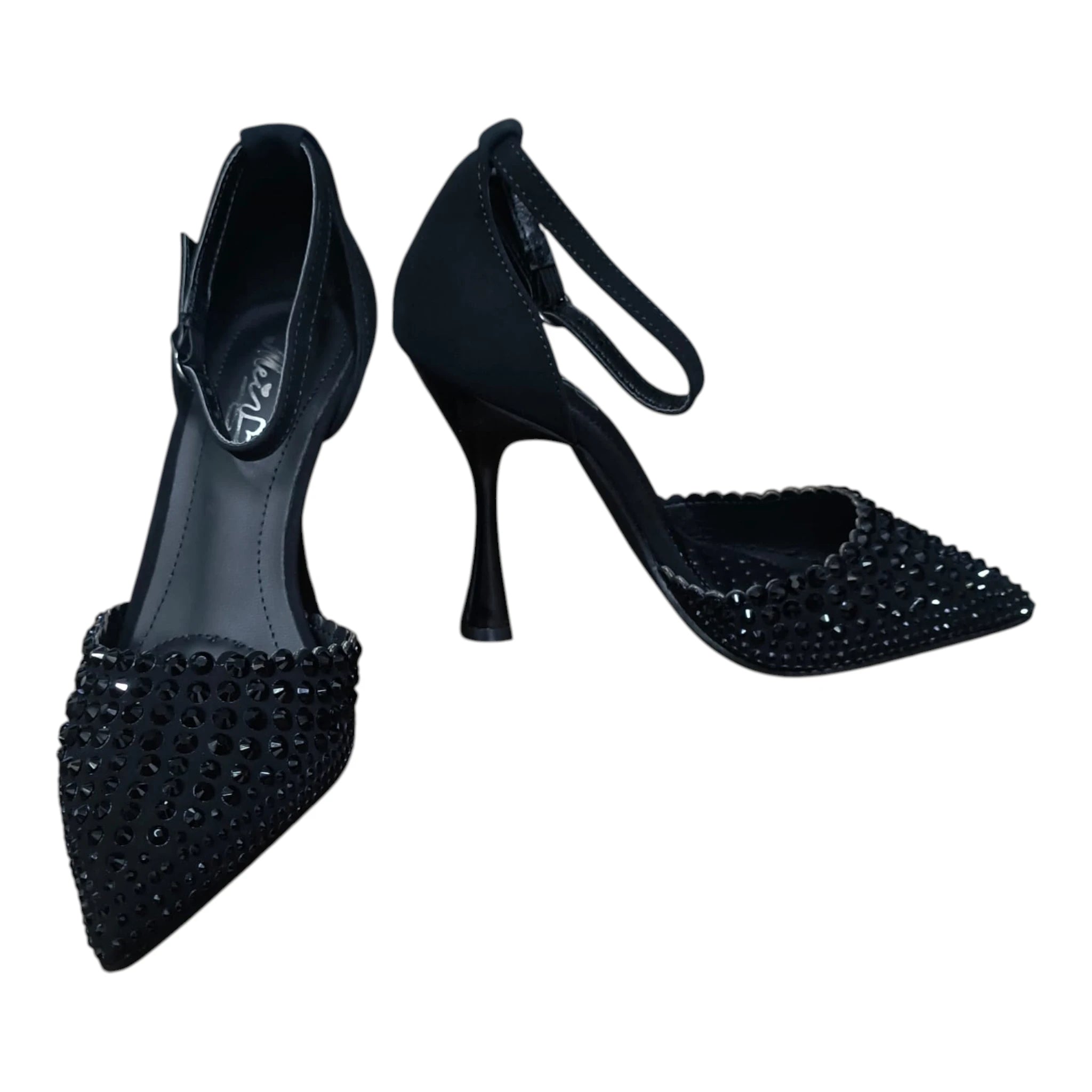 Pantofi eleganți cu ștrasuri 580 negru