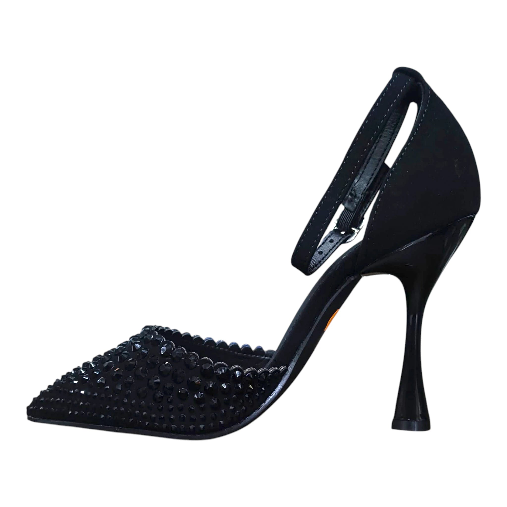 Pantofi eleganți cu ștrasuri 580 negru