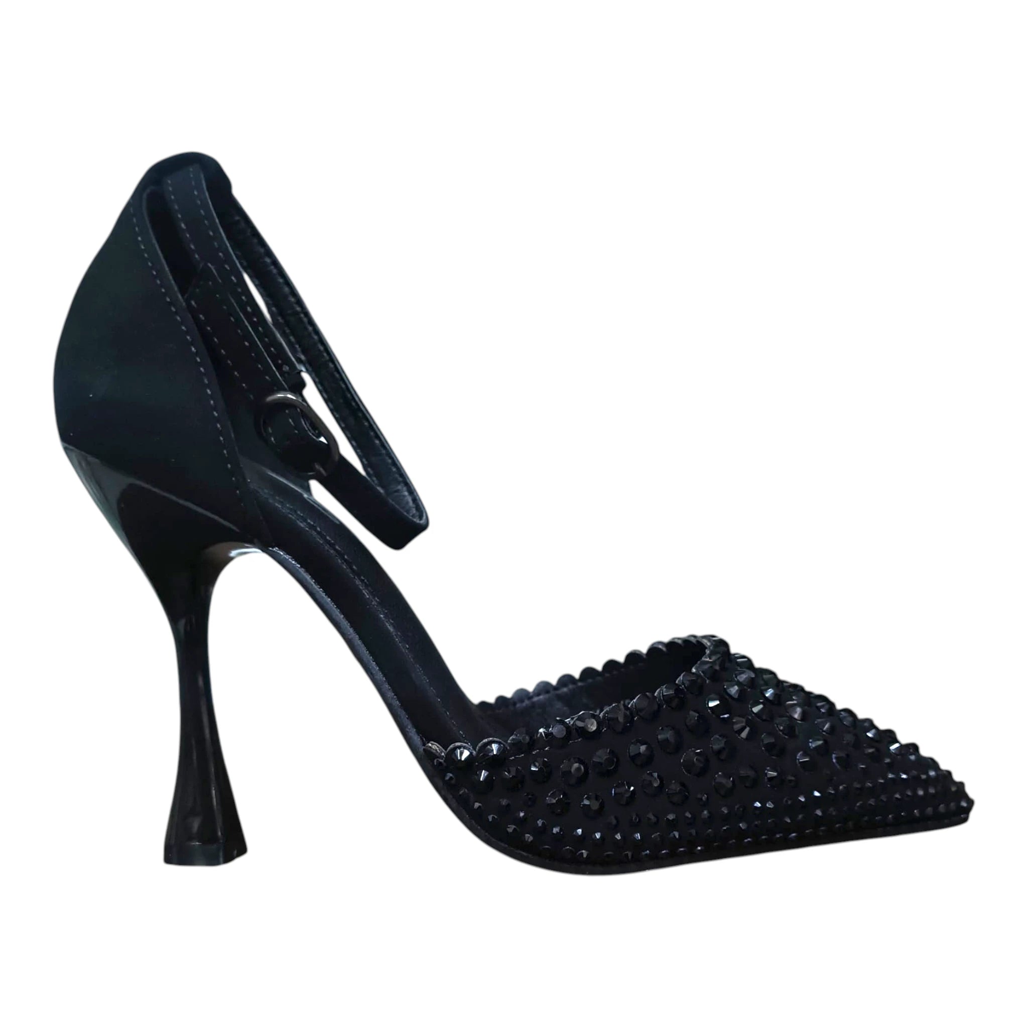 Pantofi eleganți cu ștrasuri 580 negru