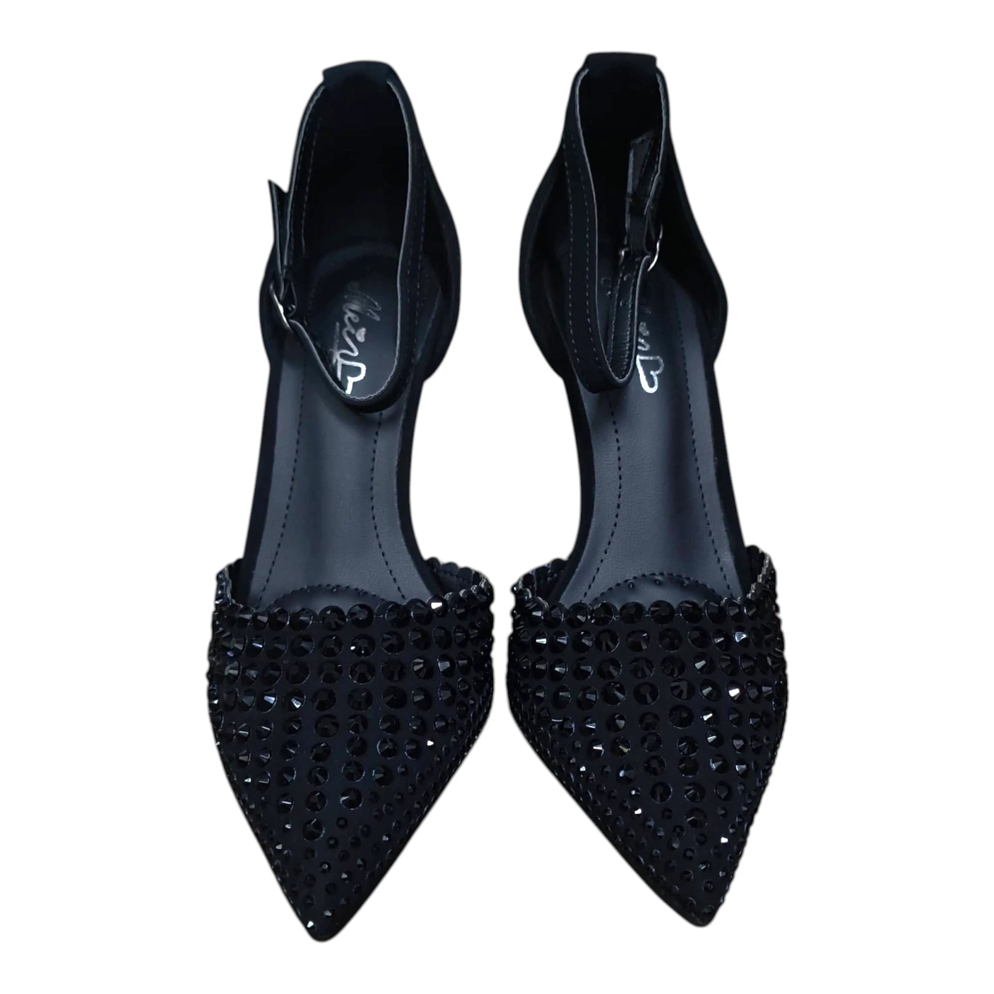 Pantofi eleganți cu ștrasuri 580 negru