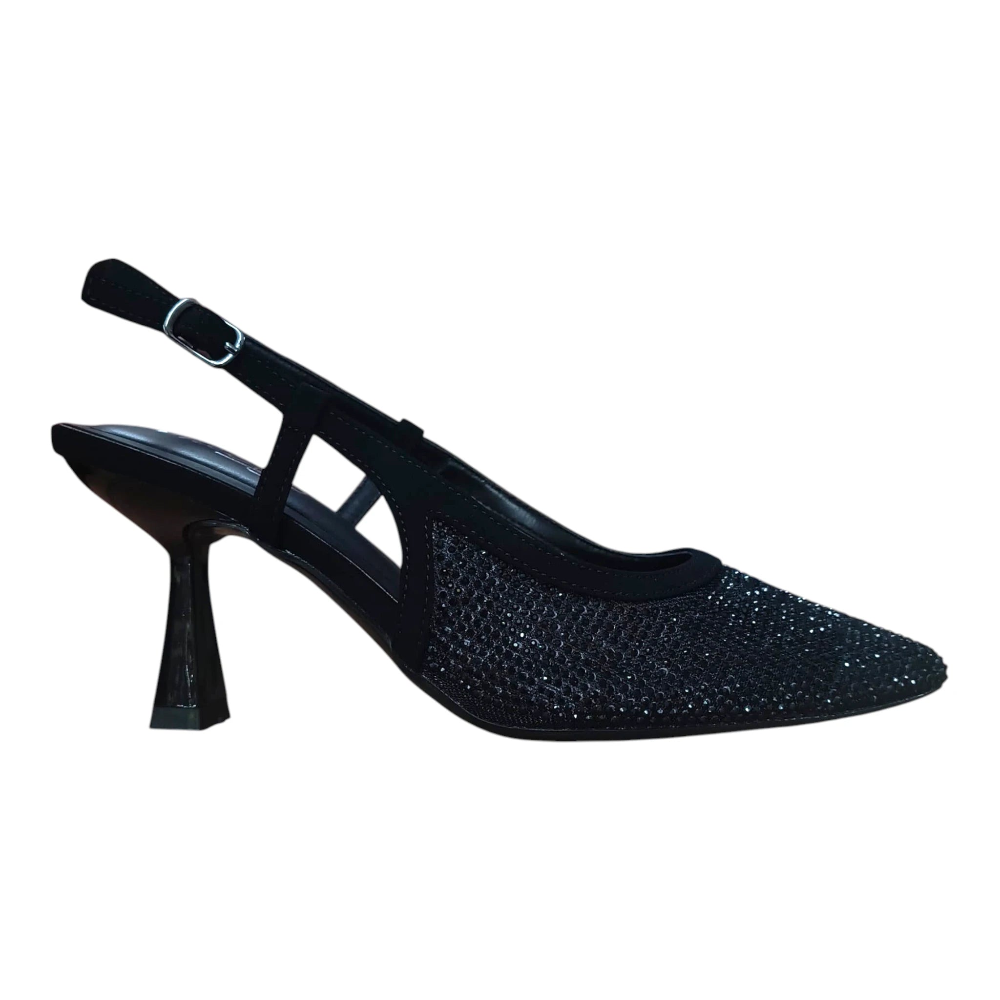 Pantofi 585 negri cu baretă