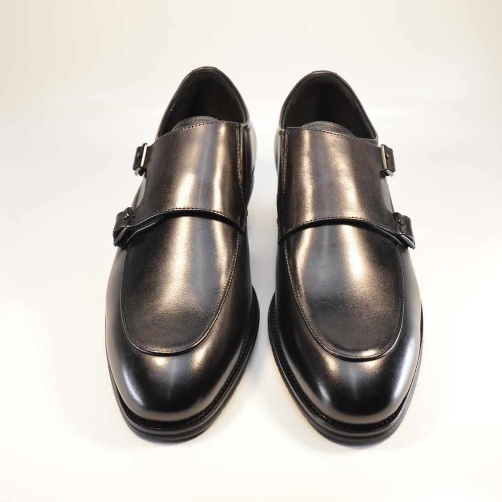 Pantofi Monk Strap negri 14626