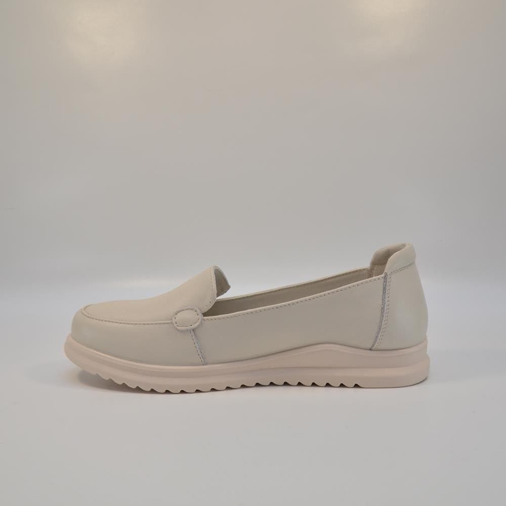 Pantofi slip-on damă 66-98 albi