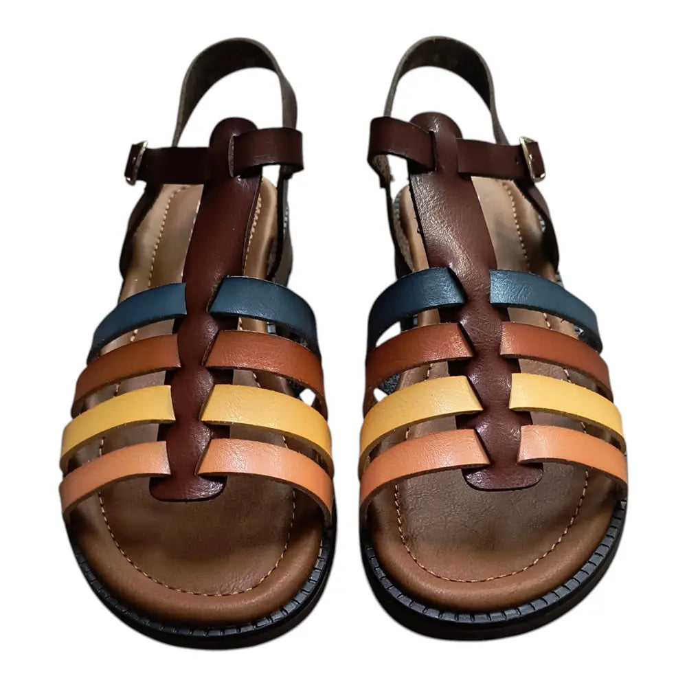 Sandale damă BD-15 multicolore cu barete