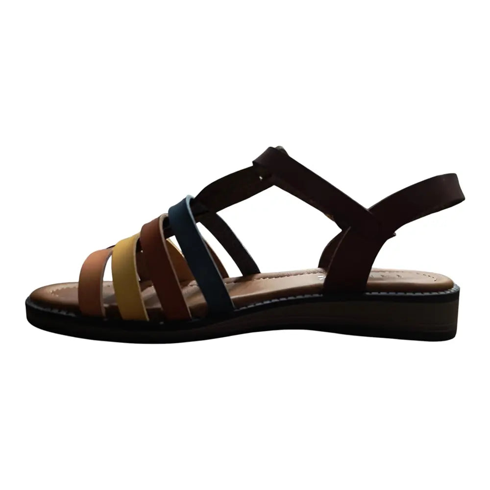 Sandale damă BD-15 multicolore cu barete