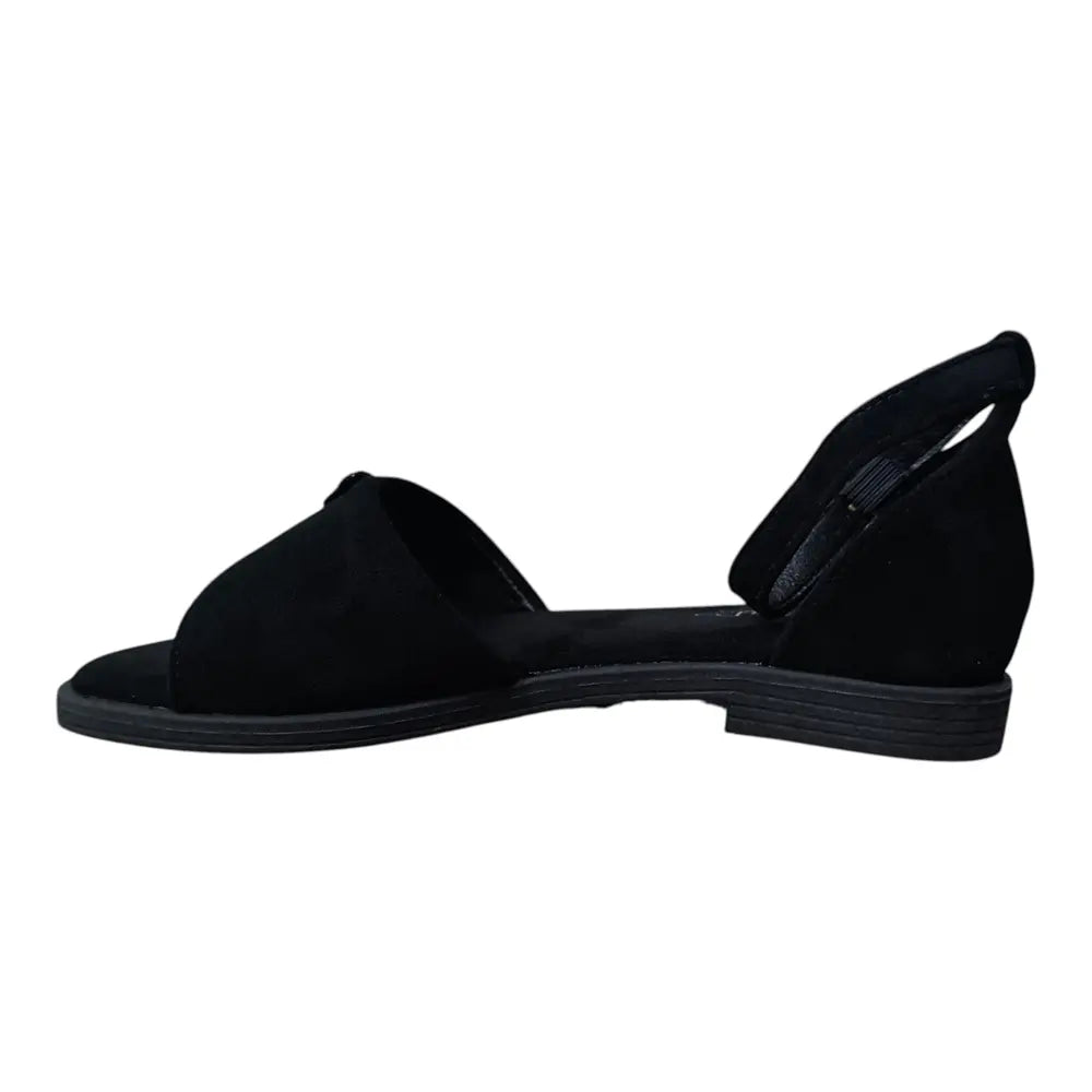 Sandale negre cu fluture strălucitor 528