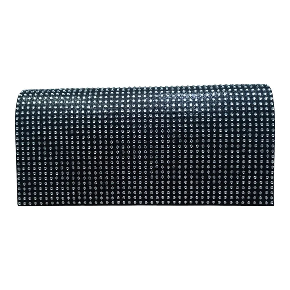 Plic damă 192 negru cu pietricele decorative