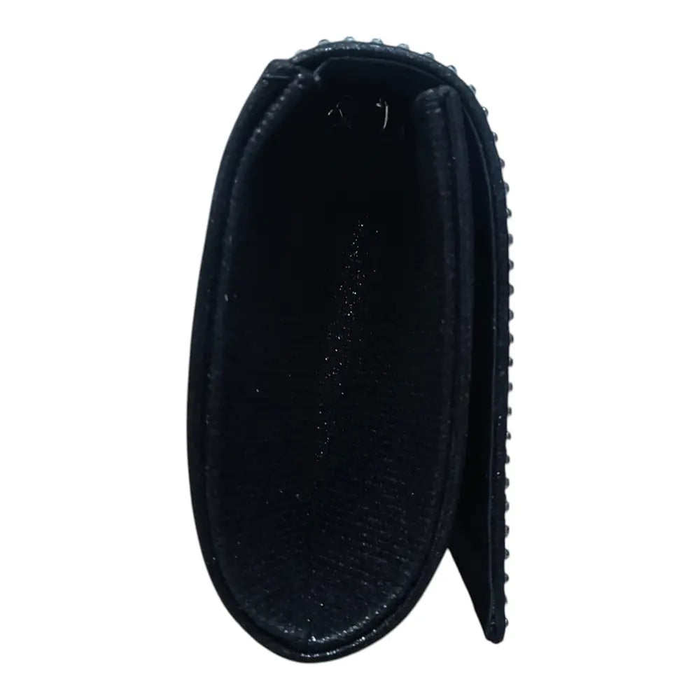 Plic damă 192 negru cu pietricele decorative