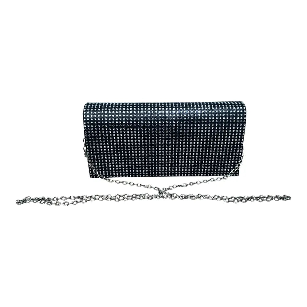 Plic damă 192 negru cu pietricele decorative