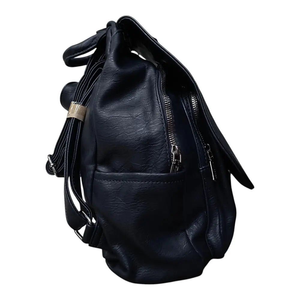 Rucsac bleumarin 8017 cu fermoare multiple