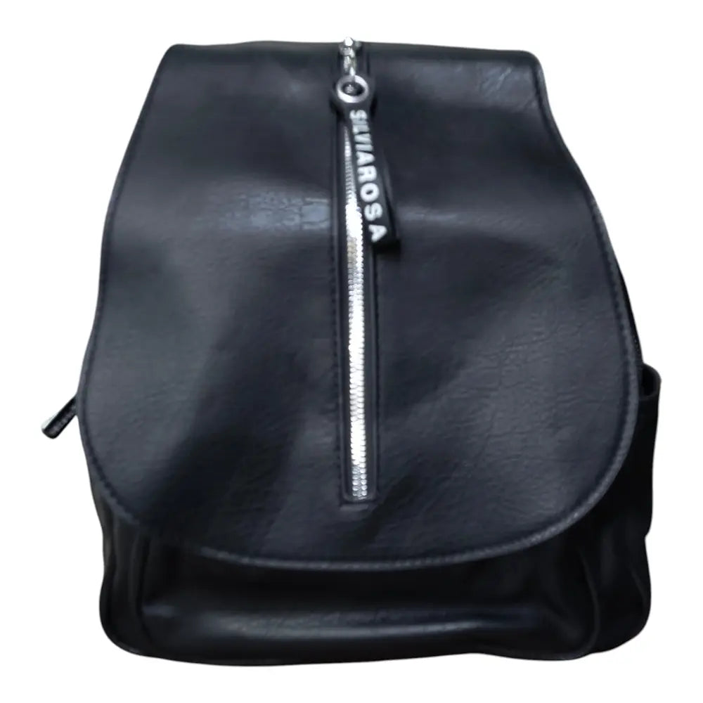Rucsac negru 8017 cu fermoare multiple