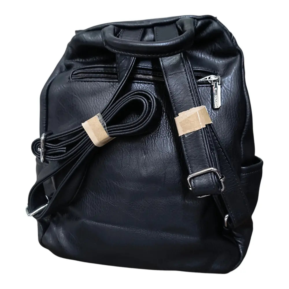 Rucsac negru 8017 cu fermoare multiple