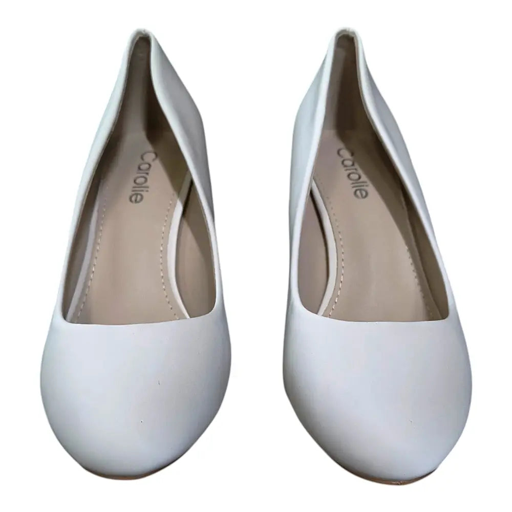 Pantofi damă 388-16 bej cu toc gros