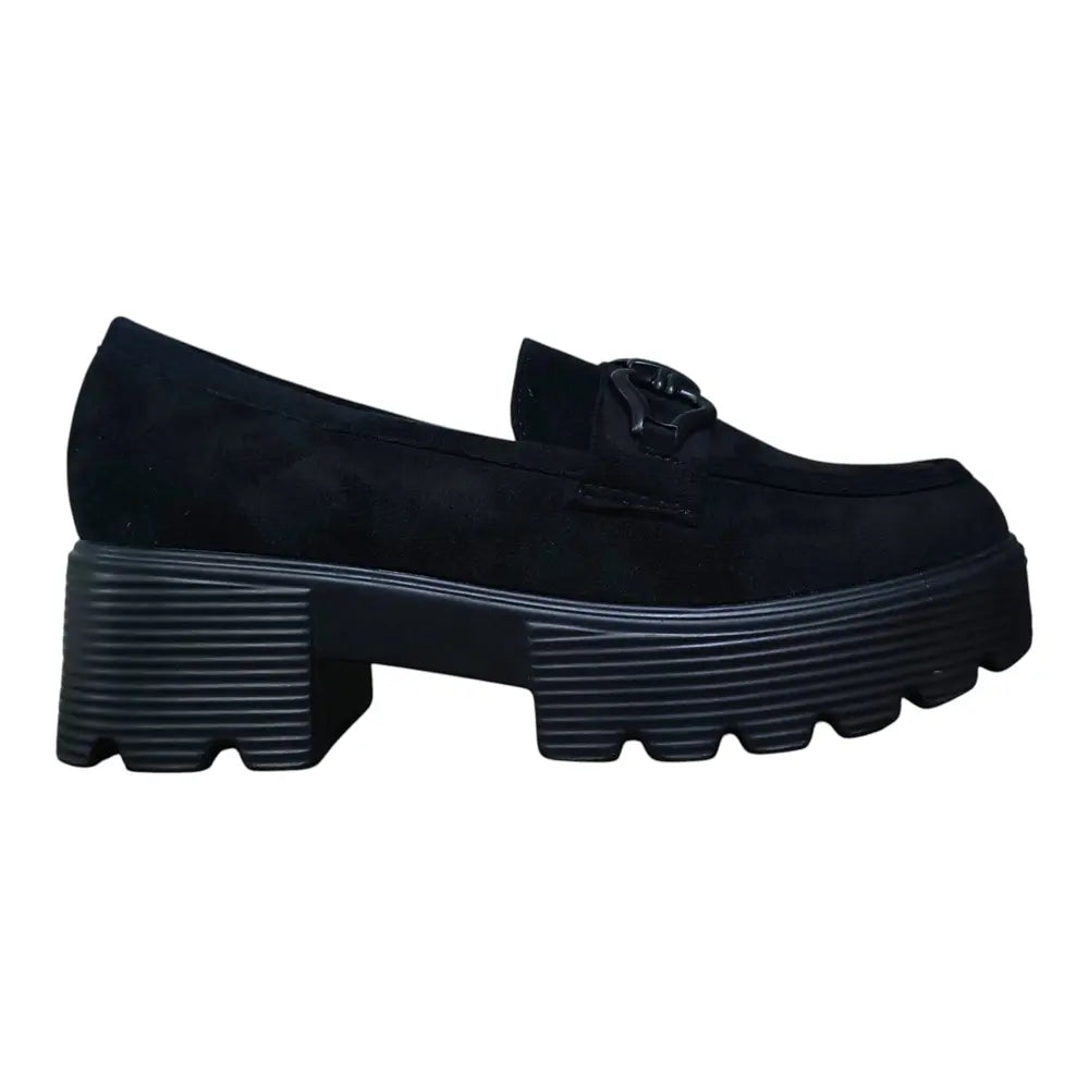 Loafers negri cu talpă groasă G102