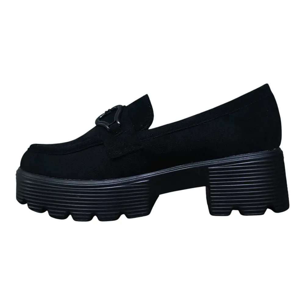 Loafers negri cu talpă groasă G102