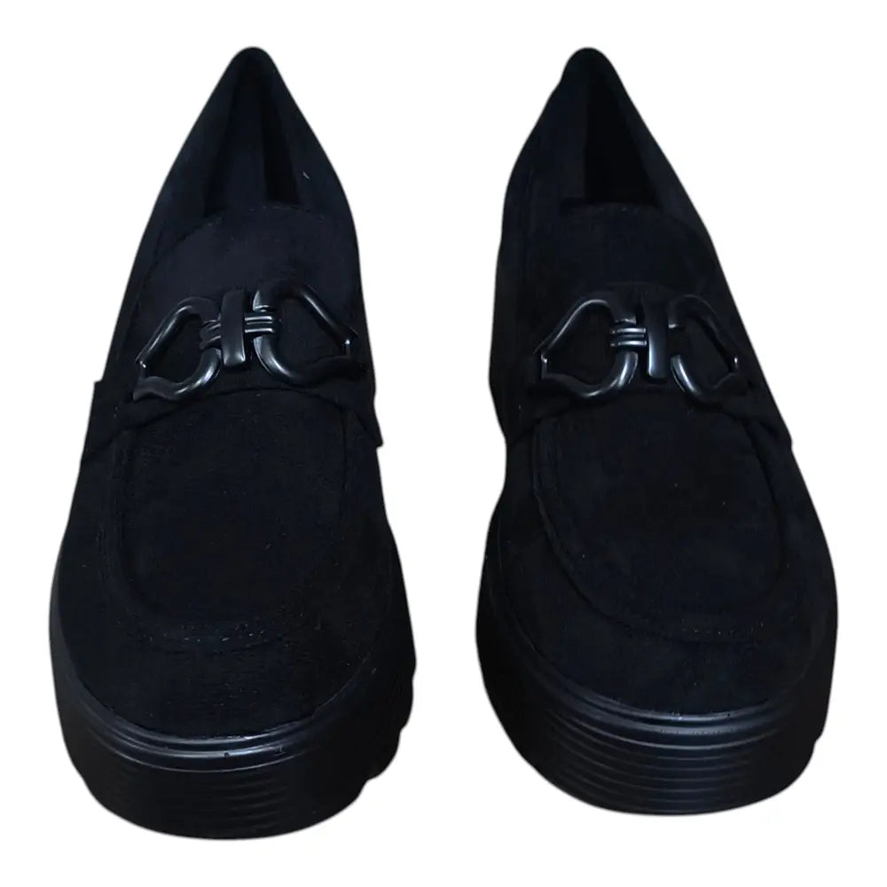 Loafers negri cu talpă groasă G102