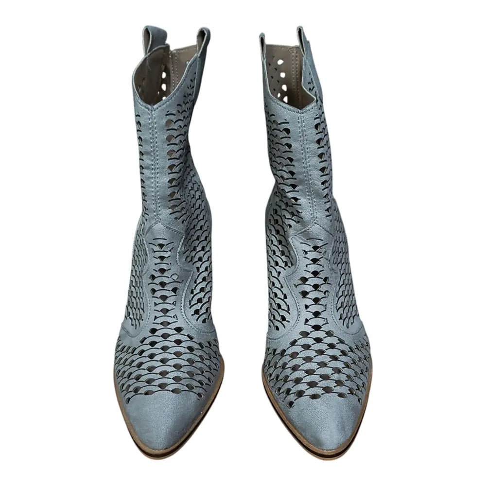 Botine perforate 3103 gri