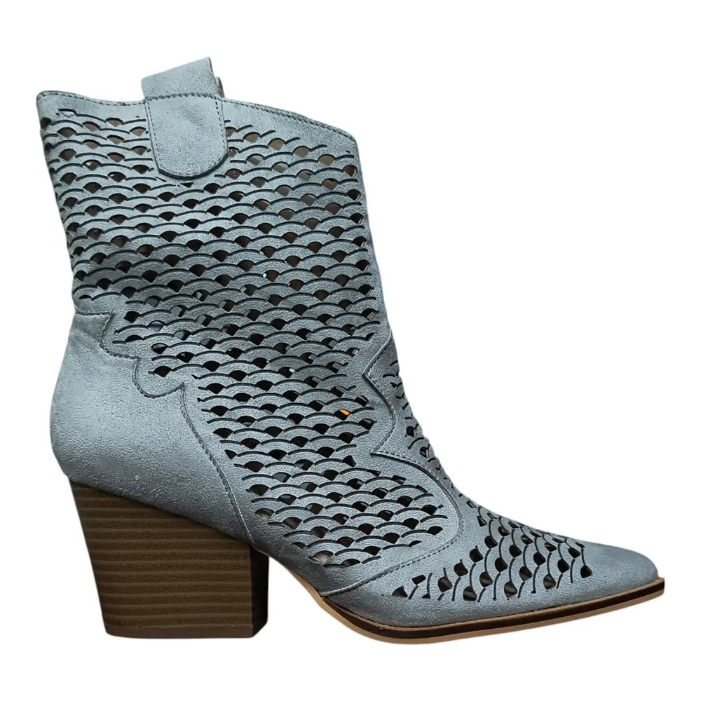 Botine perforate 3103 gri
