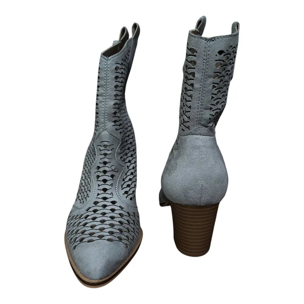 Botine perforate 3103 gri