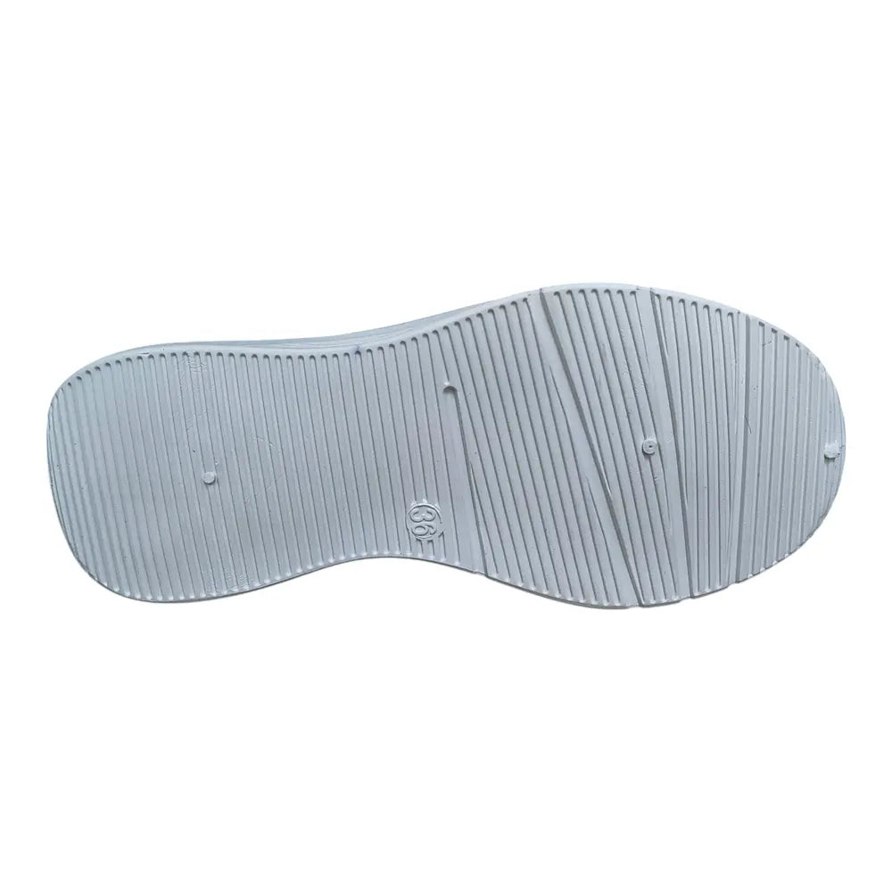 Pantofi sport bej slip-on cu talpă înaltă LA347