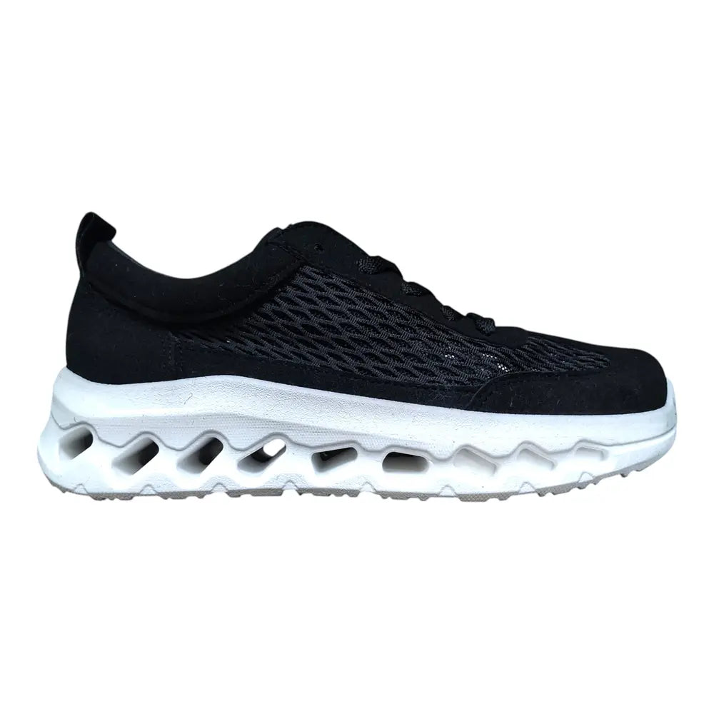 Pantofi sport negri cu talpă albă 672