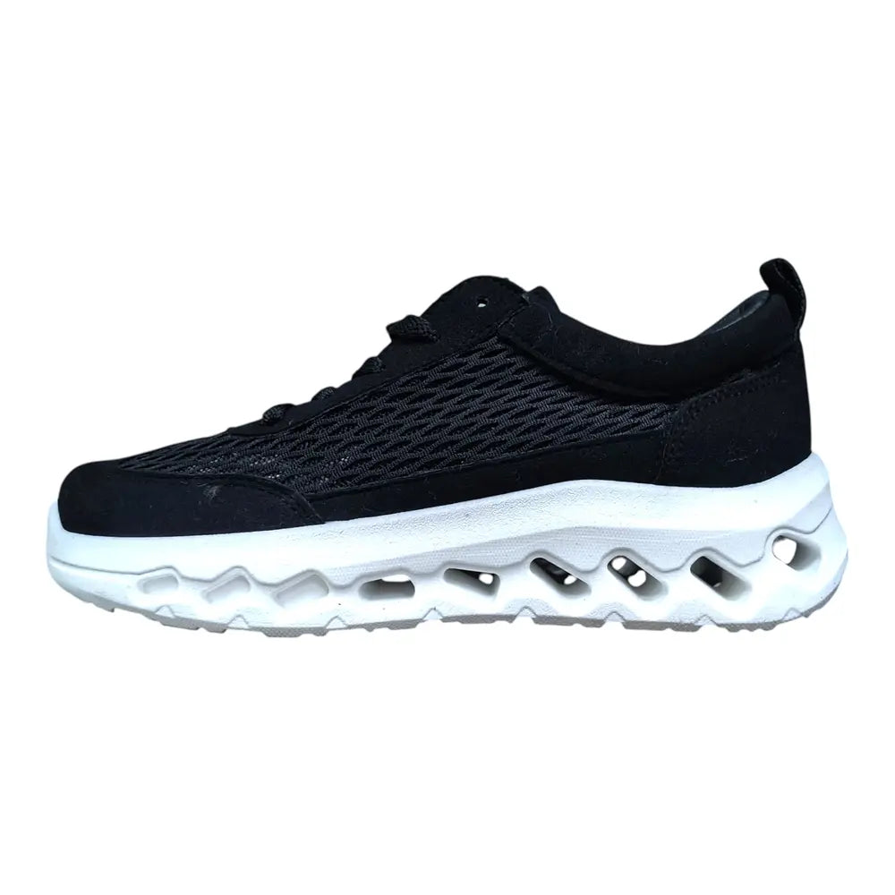 Pantofi sport negri cu talpă albă 672